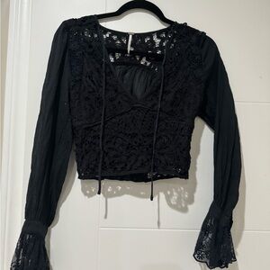 used black lace top
